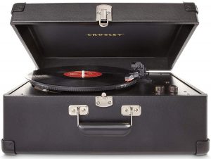 CR249-TA black suitcase version front look with vinyl record on top